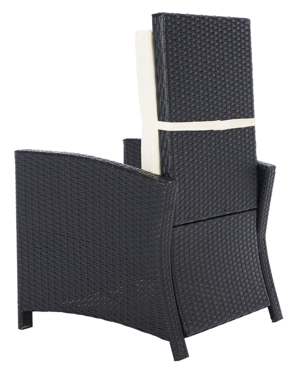 Safavieh Herdla Recliner Chair in Black, Beige PAT9021A