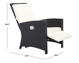 Safavieh Herdla Recliner Chair in Black, Beige PAT9021A