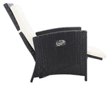 Safavieh Herdla Recliner Chair in Black, Beige PAT9021A