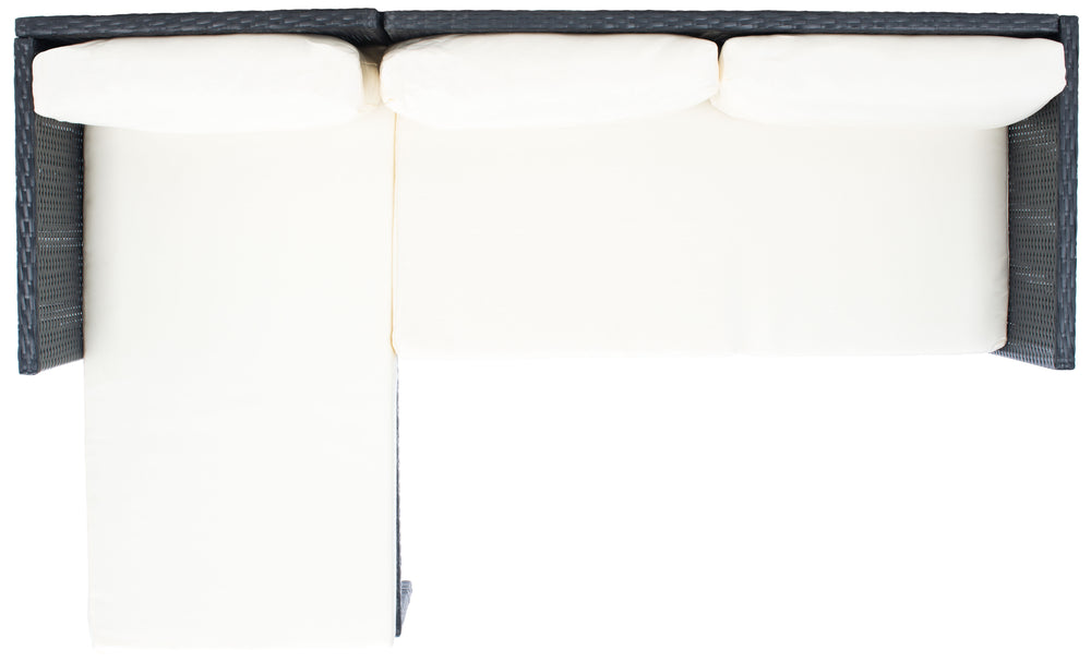 Safavieh Bronson 3 Piece Sofa Set in Black, Beige PAT9022A