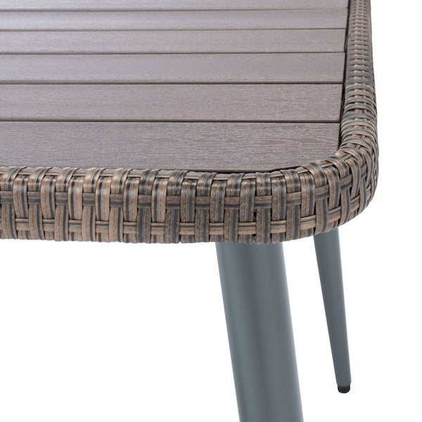 Safavieh Warten 6 Pc Sofa Set Brown/Grey Rattan/Steel PAT9026B-2BX