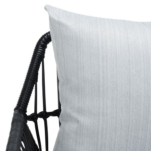 Safavieh Londyn 3Pc Lounge Set Black / Grey Pe Wicker / Flat Rattan/Steel PAT9031A