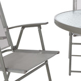 Safavieh Monico Dining Set Grey Steel/Texline/Polyester PAT9036A