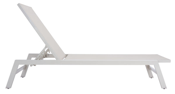 Safavieh Fionne Sunlounger  Silver / Beige Aluminium/Texline PAT9038A