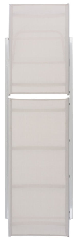 Safavieh Fionne Sunlounger  Silver / Beige Aluminium/Texline PAT9038A