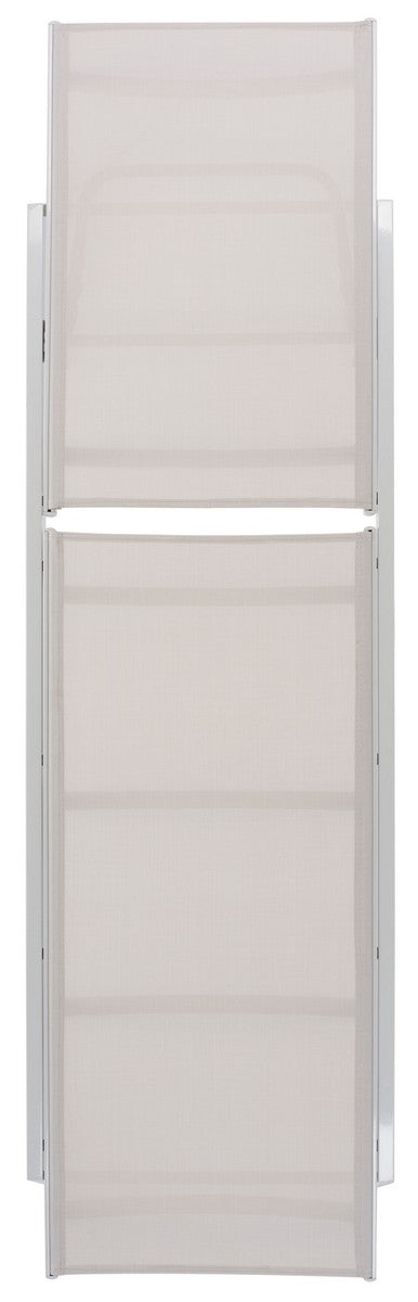 Safavieh Fionne Sunlounger  Silver / Beige Aluminium/Texline PAT9038A