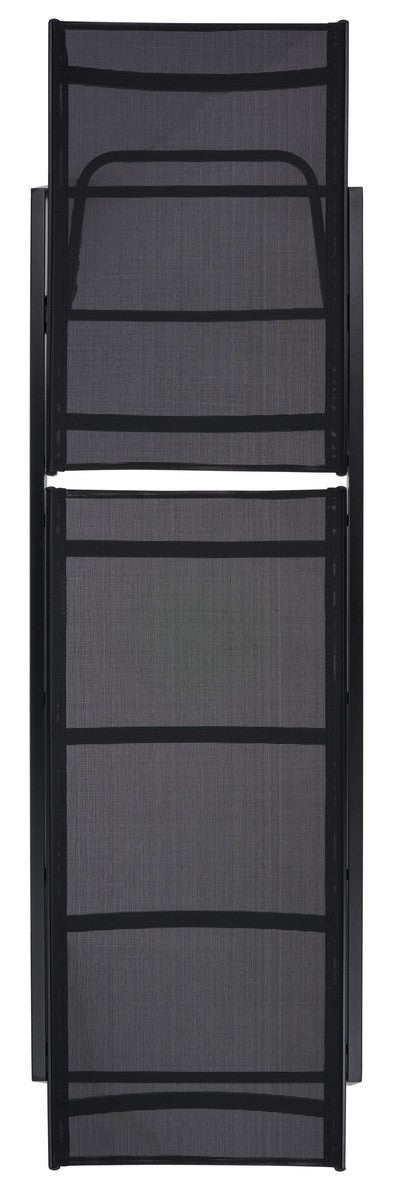 Safavieh Fionne Sunlounger Black Aluminium/Texline PAT9038C