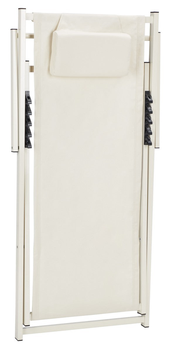 Safavieh Camlin Set Of 2 Sling Chairs -Set Of 2 Beige  Aluminium/Oxford PAT9039A-SET2