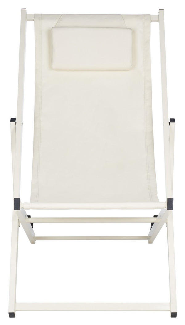 Safavieh Camlin Set Of 2 Sling Chairs -Set Of 2 Beige  Aluminium/Oxford PAT9039A-SET2