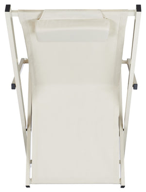 Safavieh Camlin Set Of 2 Sling Chairs -Set Of 2 Beige  Aluminium/Oxford PAT9039A-SET2