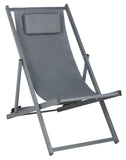 Safavieh Camlin Set Of 2 Sling Chairs -Set Of 2 Grey Aluminium/Oxford PAT9039B-SET2