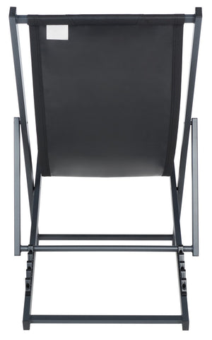 Safavieh Camlin Set Of 2 Sling Chairs -Set Of 2 Black Aluminium/Oxford PAT9039C-SET2