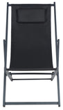 Safavieh Camlin Set Of 2 Sling Chairs -Set Of 2 Black Aluminium/Oxford PAT9039C-SET2