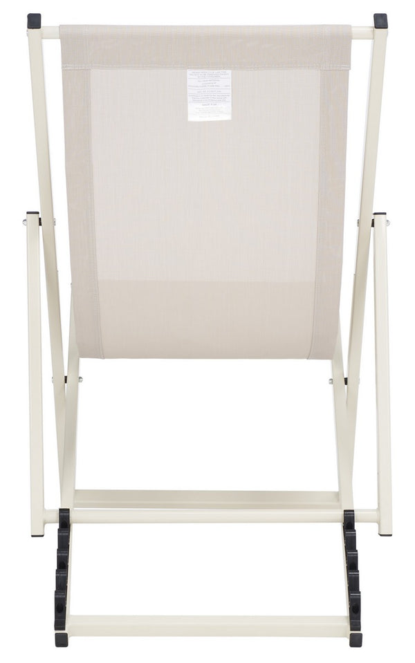 Safavieh Breslin Set Of 2 Sling Chairs -Set Of 2 Beige Aluminium/Texline PAT9040A-SET2