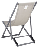 Safavieh Breslin Set Of 2 Sling Chairs -Set Of 2 Grey Aluminium/Texline PAT9040B-SET2