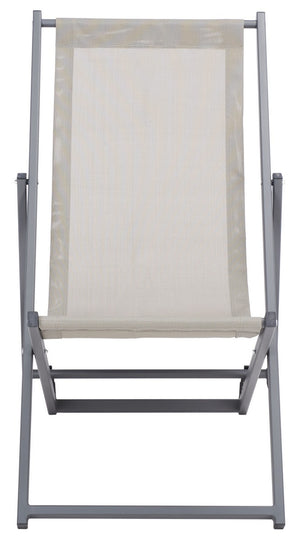 Safavieh Breslin Set Of 2 Sling Chairs -Set Of 2 Grey Aluminium/Texline PAT9040B-SET2