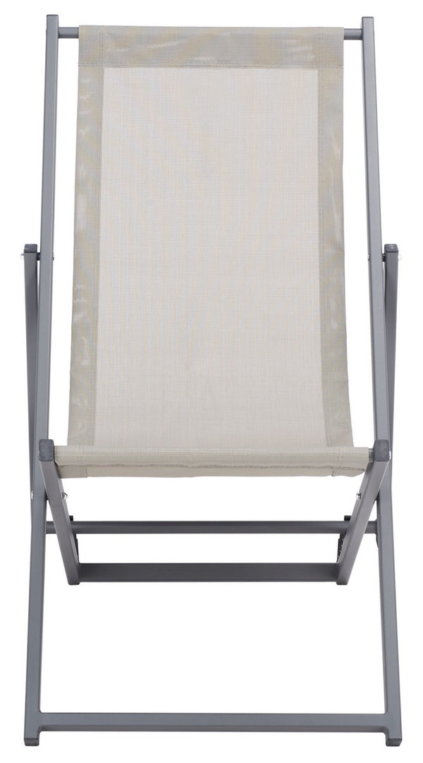 Safavieh Breslin Set Of 2 Sling Chairs -Set Of 2 Grey Aluminium/Texline PAT9040B-SET2