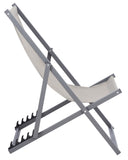 Safavieh Breslin Set Of 2 Sling Chairs -Set Of 2 Grey Aluminium/Texline PAT9040B-SET2