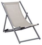 Safavieh Breslin Set Of 2 Sling Chairs -Set Of 2 Grey Aluminium/Texline PAT9040B-SET2