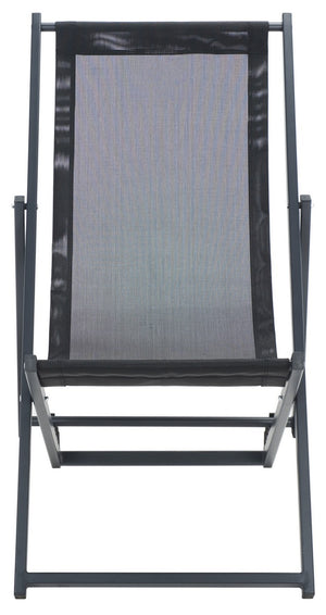 Safavieh Breslin Set Of 2 Sling Chairs -Set Of 2 Black Aluminium/Texline PAT9040C-SET2