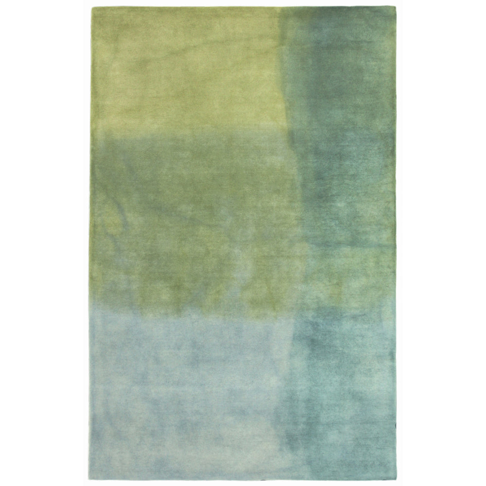 Trans-Ocean Liora Manne Piazza Watercolors Contemporary Indoor Hand Tufted 100% Wool Pile Rug Sea Breeze 8'3" x 11'6"