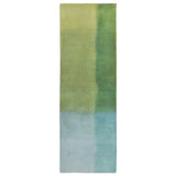 Trans-Ocean Liora Manne Piazza Watercolors Contemporary Indoor Hand Tufted 100% Wool Pile Rug Sea Breeze 2'3" x 8'