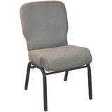 English Elm EE1102 Classic Commercial Grade 20" Church Chair Tan Speckle Fabric/Black Frame EEV-10892