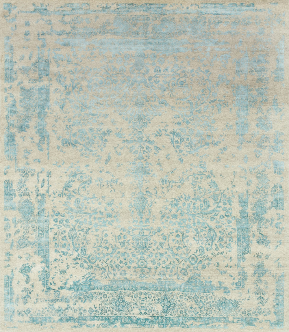 Loloi Pearl PU-02 70% New Zealand Wool Blend, 30% Handspun Viscose Hand Knotted Transitional Rug PEARPU-02HGAQ7999