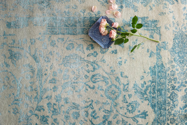 Loloi Pearl PU-02 70% New Zealand Wool Blend, 30% Handspun Viscose Hand Knotted Transitional Rug PEARPU-02HGAQ7999