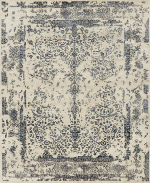 Loloi Pearl PU-02 70% New Zealand Wool Blend, 30% Handspun Viscose Hand Knotted Transitional Rug PEARPU-02HGNV7999