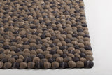 Chandra Rugs Pebbles 100% Wool Hand-Woven Contemporary Wool Rug Brown/Grey 9' x 13'