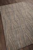 Chandra Rugs Penelope 60% Wool + 30% Polyester Hand-Tufted Contemporary Rug Brown/Grey 9' x 13'