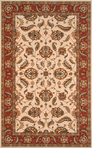 Momeni Persian Garden PG-10 Machine Made Traditional Oriental Indoor Area Rug Ivory 9'6" x 13' PERGAPG-10IVY96D0