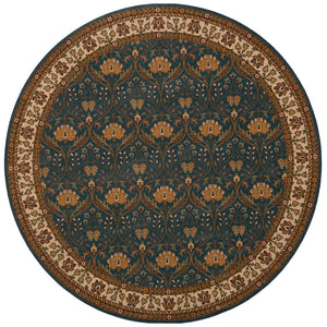 Momeni Persian Garden PG-12 Machine Made Traditional Oriental Indoor Area Rug Teal Blue 9'6" x 13' PERGAPG-12TEB96D0