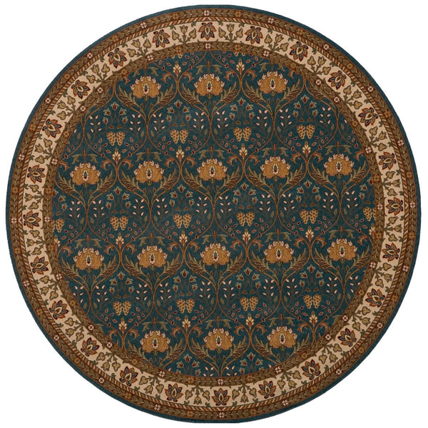 Momeni Persian Garden PG-12 Machine Made Traditional Oriental Indoor Area Rug Teal Blue 9'6" x 13' PERGAPG-12TEB96D0
