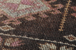 Poufs LPF0033 Vintage-Inspired Machine Woven Pouf in Brown & Pink - Stylish & Versatile Accent Piece