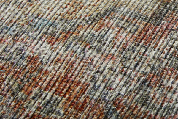 Poufs LPF0038 Vintage-Inspired Rectangular Pouf - Easy-Clean Multicolor Accent for Home Décor