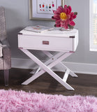 Peggy X Base White Accent Table