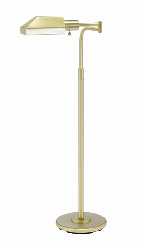 Home/Office Satin Brass Floor Lamp