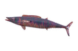 Wahoo Fish Wall Sculpture, Resin, Copper Patina Finish