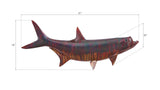 Tarpon Fish Wall Sculpture, Resin, Copper Patina Finish