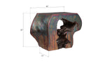 Plateada Hollow Console, Copper Patina Finish