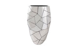 Triangle Crazy Cut Planter, Large, Stainless Steel