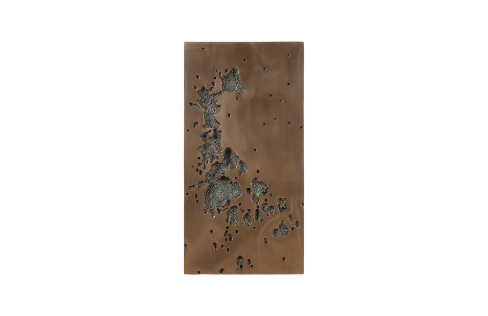 Splotch Wall Art, Rectangle, Bronze Finish