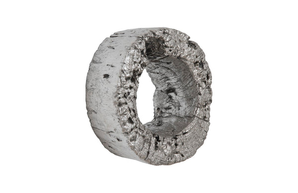 Cast Eroded Wood Circle Wall Tile