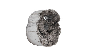 Cast Eroded Wood Circle Wall Tile