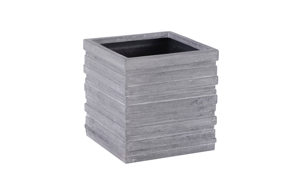 June Square Planter, Gray, SM