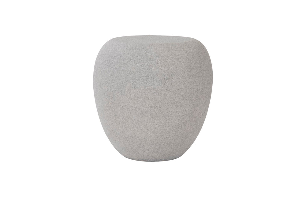 River Stone Side Table, Dark Granite