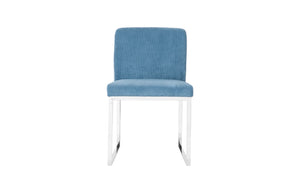 Frozen Dining Chair, Corduroy Blue