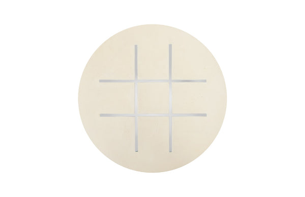 Tic-Tac-Toe Stone, Large, Off-White